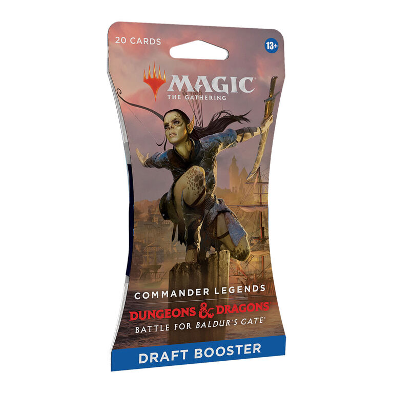Magic The Gathering : Protège-cartes booster de draft Commander Légendes Combat de Baldur's Gate - Édition anglaise