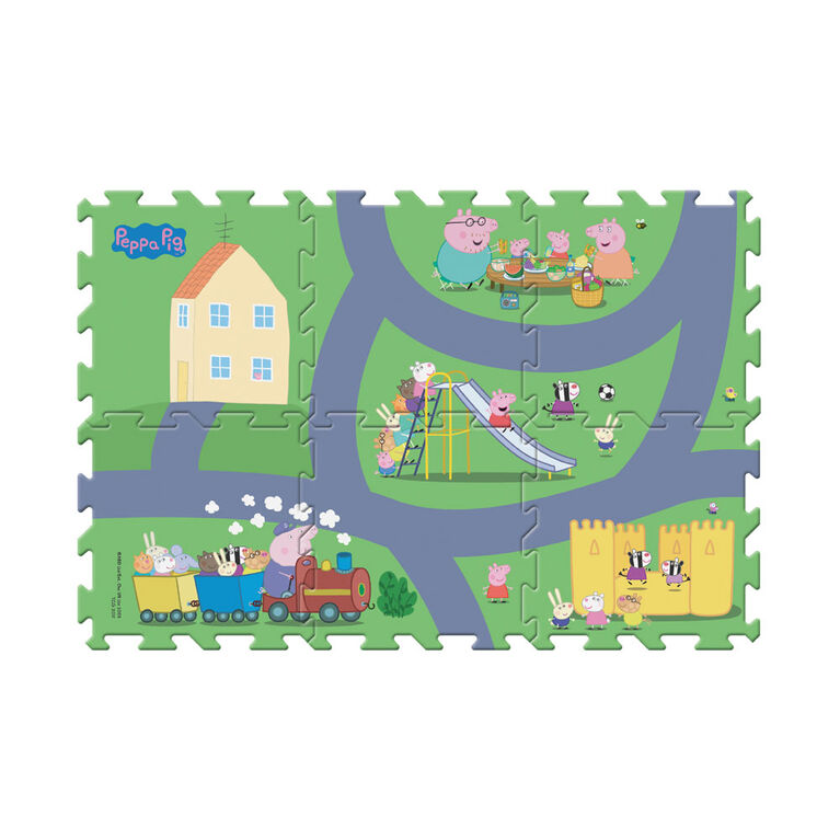 MEGAMAT - Peppa Pig  6 Piece Tile Playmat