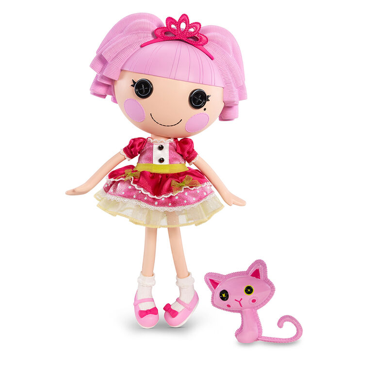 Lalaloopsy Doll - Jewel Sparkles with Pet Persian Cat, 13" princess doll