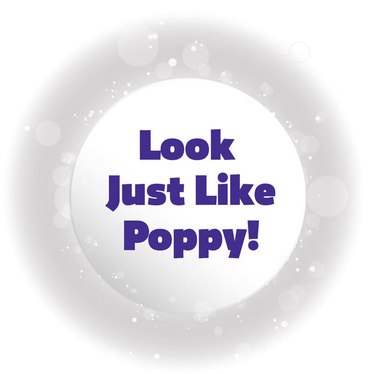 Perruque Troll-rifique de Poppy aux Cheveux Arc-en-ciel de DreamWorks Trolls World Tour