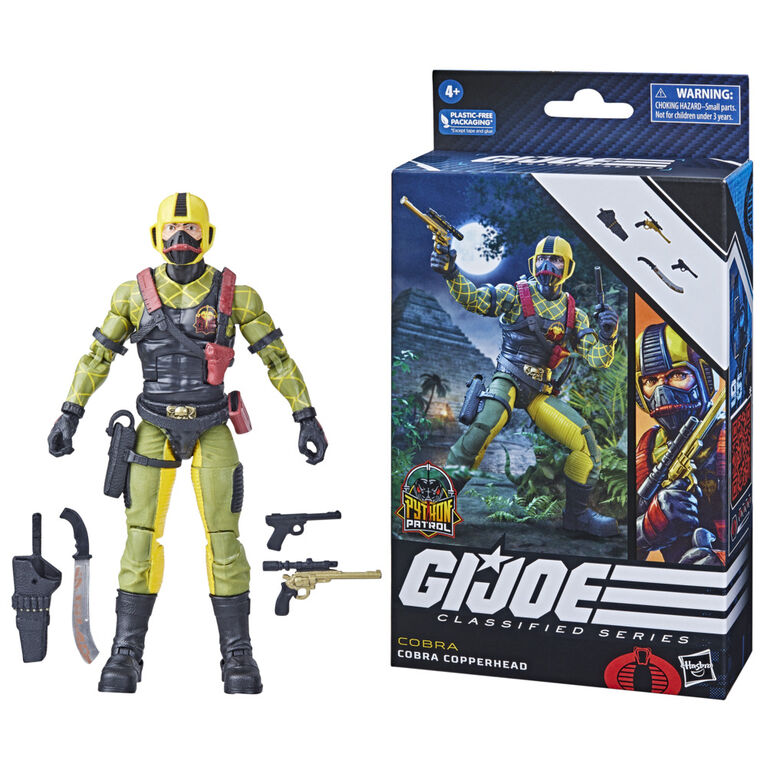 G.I. Joe Classified Series Python Patrol Cobra Copperhead, G.I. Joe Action Figures, 96, 6" Action Figure - R Exclusive