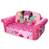 Mobilier Marshmallow - Canapé compressé dépliable en mousse 2-en-1 pour enfants, Minnie Mouse