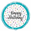 Triangle Confetti Bday Foil 18" - English Edition