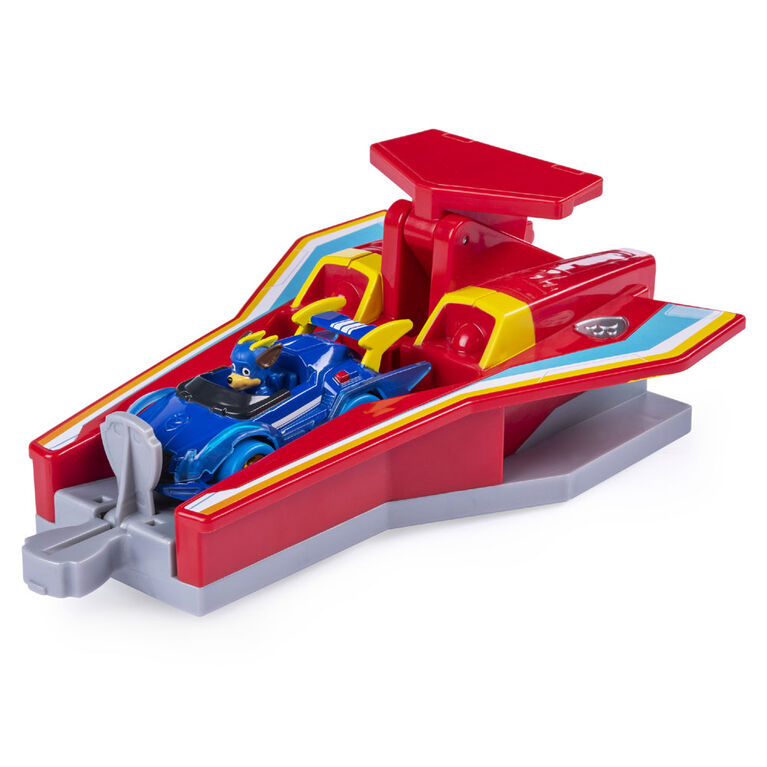 PAW Patrol, True Metal, Circuit Mighty Meteor Track Set en métal avec véhicule Chase exclusif, à l'échelle 1:55