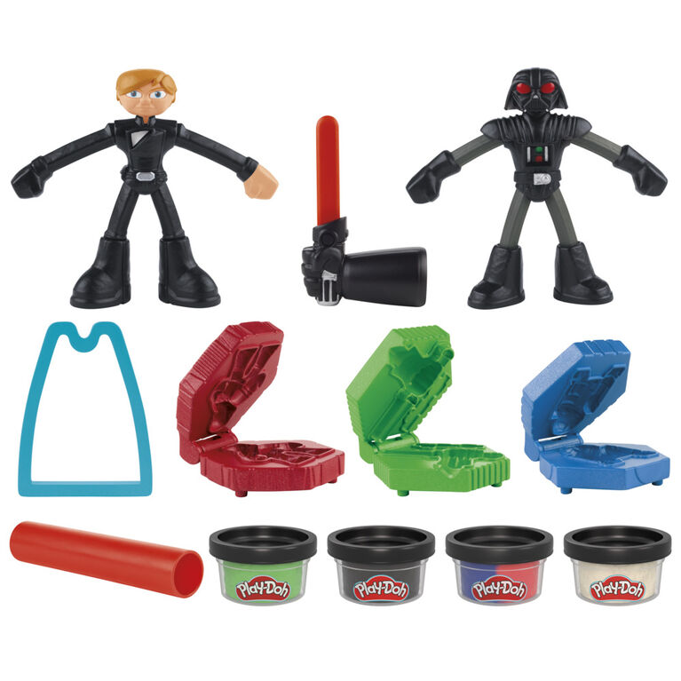 Play-Doh Star Wars Squish & Slice Lightsabers 4 Inch Action Figure Set