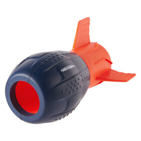 Aerobie Super Sonic Fin Catch Football Toy, Aerodynamic Russel Wilson Football Toy, Blue/Orange