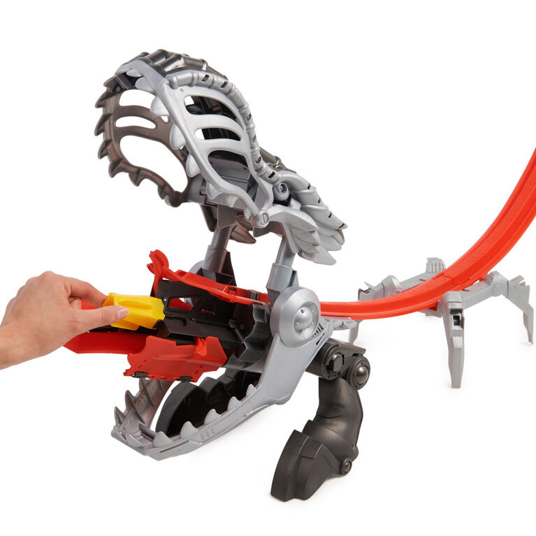 Monster Jam, Coffret ThunderROARus Drop avec monster truck exclusif, plus de 180 cm de hauteur, effets sonores et lumineux