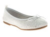 Kensie White Glitter Ballerina Flat Size 6