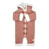 Rock a Bye Baby Combinaison en tricot v&eacute;ritable avec doublure en sherpa : rose, 6-12 mois