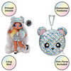Na Na Na Surprise 2-in-1 Fashion Doll and Metallic Purse Glam Series - Ari Prism, Doll in Prismatic Sliver Dress and Hat with Bear Purse