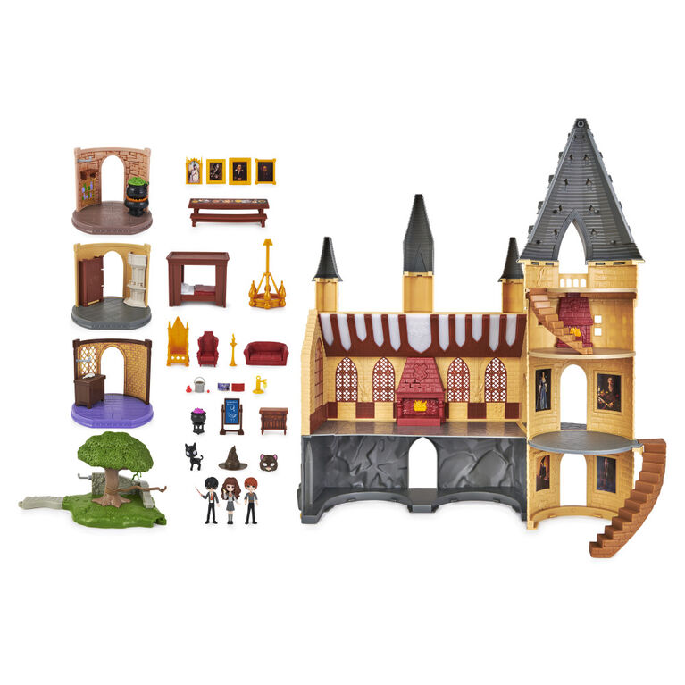 Wizarding World Harry Potter, Magical Minis Deluxe Hogwarts Castle with Lights and Sounds