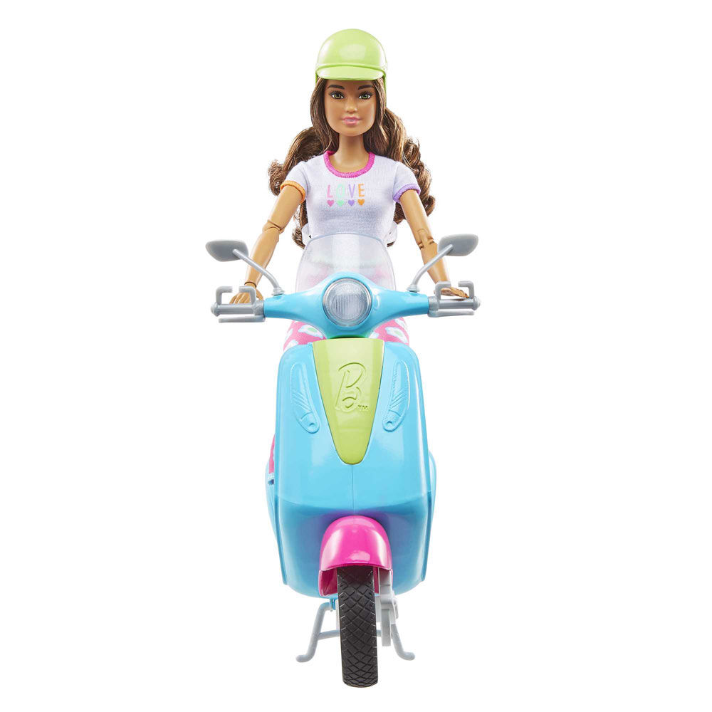 Barbie Fashionistas Doll and Scooter Travel Playset