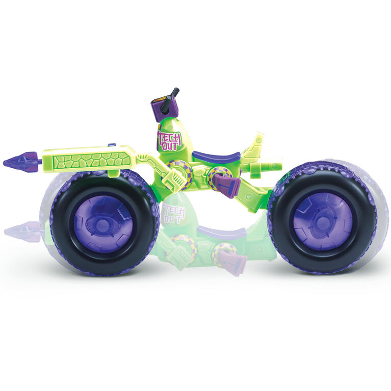 Rise of the Teenage Mutant Ninja Turtles - Moto carapace avec figurine articulée Donatello