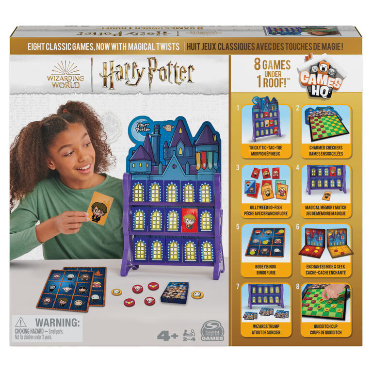 Wizarding World, Harry Potter Games HQ Checkers Tic Tac Toe Memory Match Go  Fish Bingo Card Games Fantastic Beasts Gift