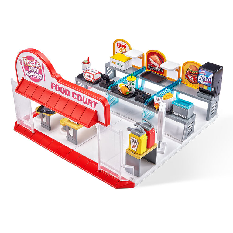 Foodie Mini Brands Series 1 Food Court Playset with 1 Exclusive Mini by ZURU