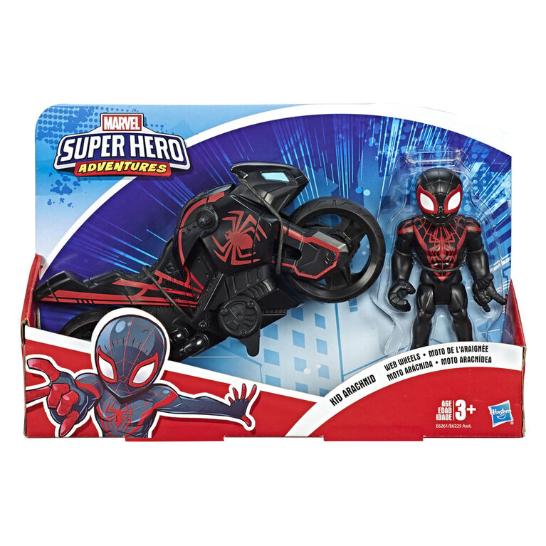 Playskool Heroes Marvel Super Hero Adventures - Moto de l'araignée Kid Arachnid
