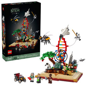LEGO Ideas The Evolution of STEM Building Set - Minifigures of Scientists Sir Isaac Newton, Marie Curie and George Washington Carver - 21355