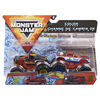 Monster Jam, Monster trucks El Toro Loco vs Cyclops officiels qui changent de couleur en métal moulé, échelle 1:64