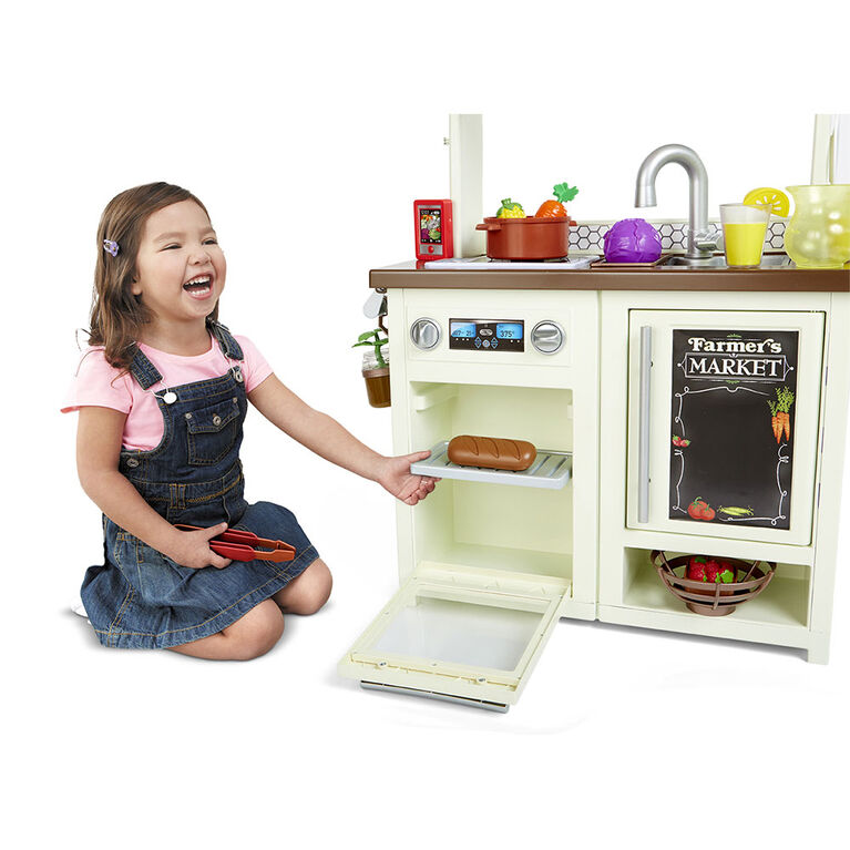 Cuisine-jouet First Market Kitchen Little Tikes avec plus de 20 accessoires - Notre exclusivité