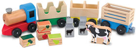 Melissa and Doug - Wooden Farm Train Set