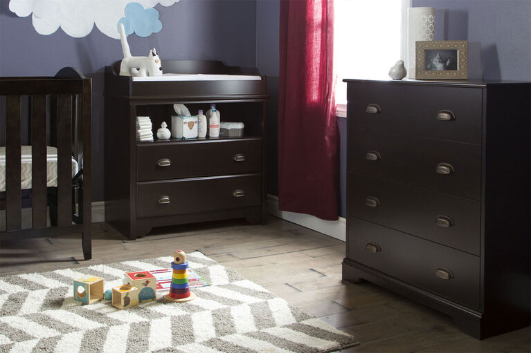 Fundy Tide 4-Drawer Chest- Espresso