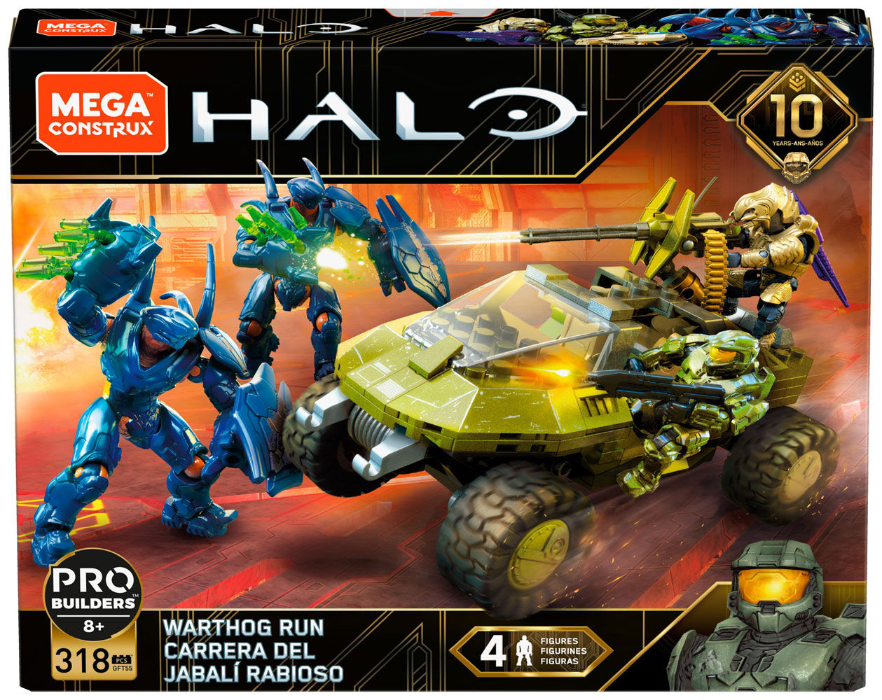 mega construx halo warthog run
