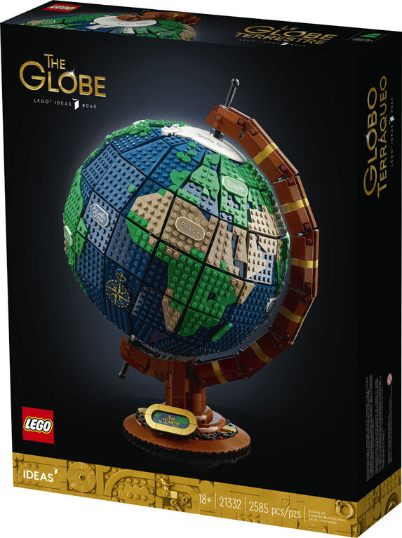 LEGO Ideas Le globe terrestre 21332 Ensemble de construction (2 585 pièces)