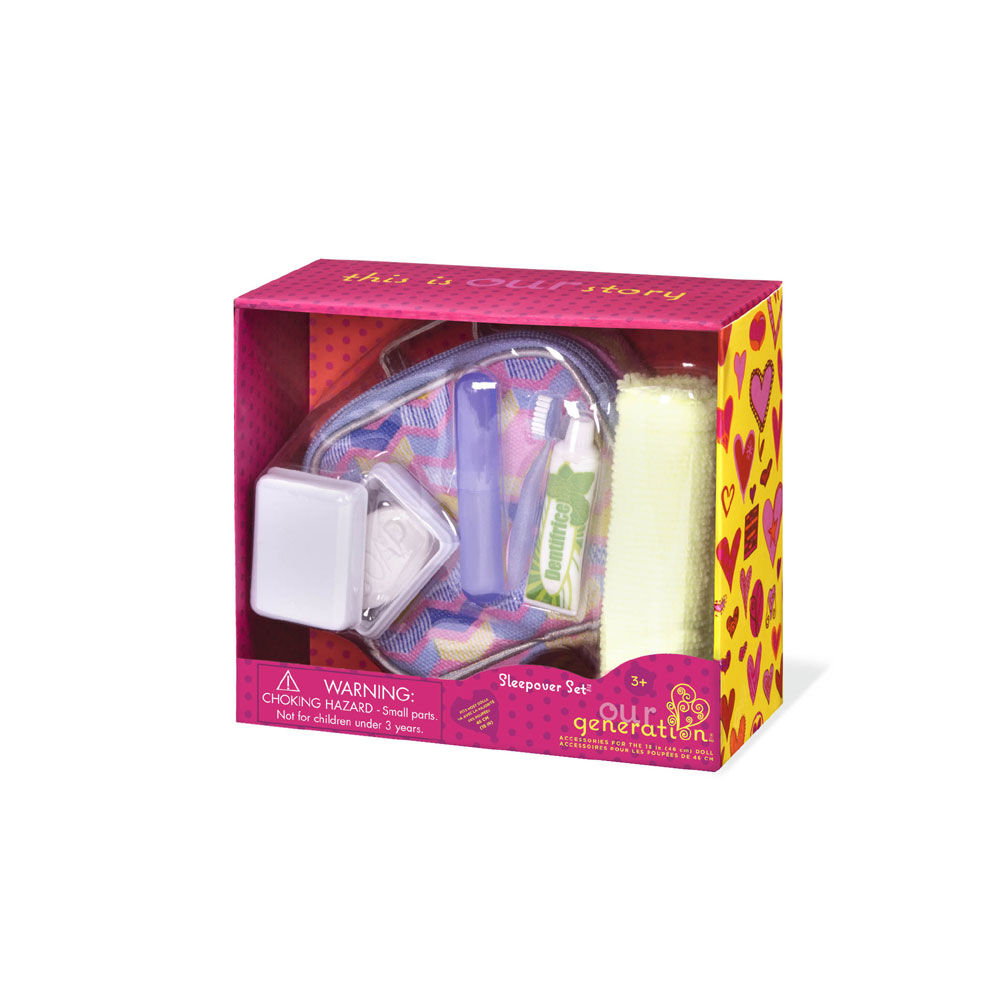 Our Generation Sleepover Travel Bag Set for 18 inch Dolls