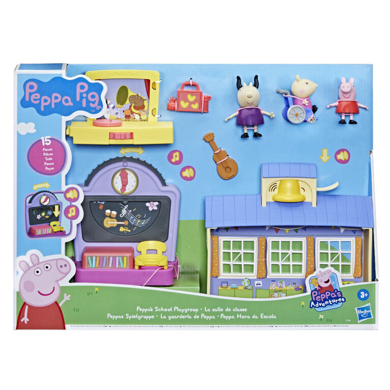 Peppa Pig Peppa's Adventures Peppa's School Playgroup Preschool Toy, with Speech and Sounds