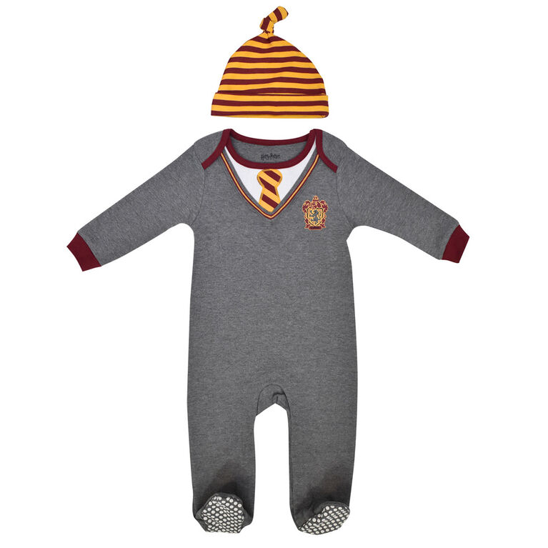 Warner's Harry Potter Sleeper with hat - Grey, 9 Months