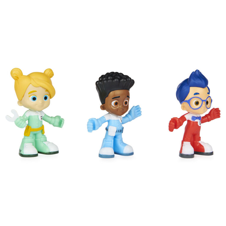 Mighty Express, Coffret de 3 figurines à collectionner avec pièce de circuit exclusive, pour enfants à partir de 3 ans