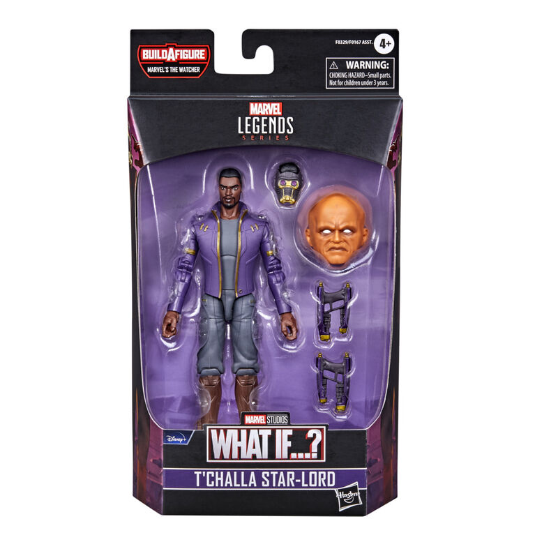 Marvel Legends Series 6-inch Scale Action Figure Toy T'Challa Star-Lord  and Build-A-Figure Part
