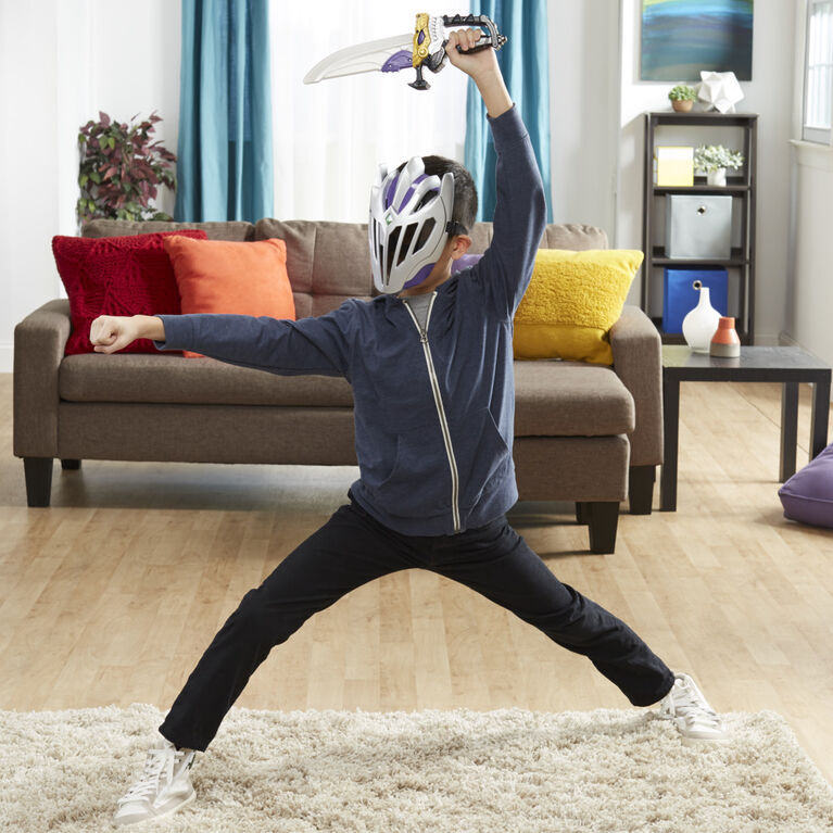 Power Rangers Dino Fury Void Knight Gear Up Pack, Includes Mask and Saber