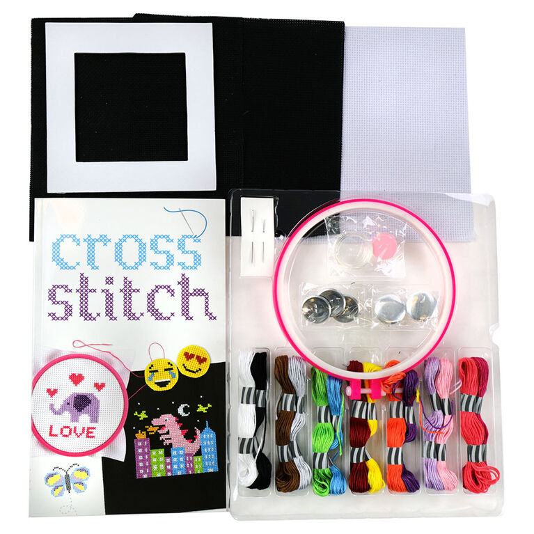 SpiceBox Children's Activity Kits for Kids Cross Stitch 