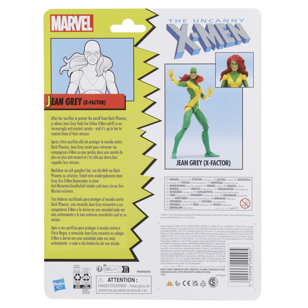 Marvel Legends Series Jean Grey (X-Factor), Marvel Comics Collectible 6 Inch Action Figure