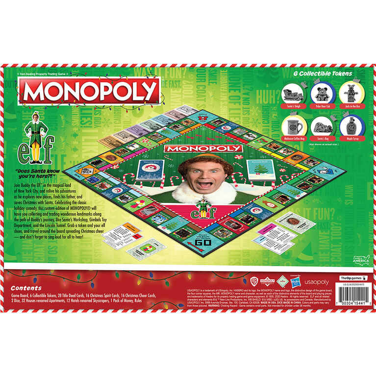 MONOPOLY: Elf Board Game - English Edition