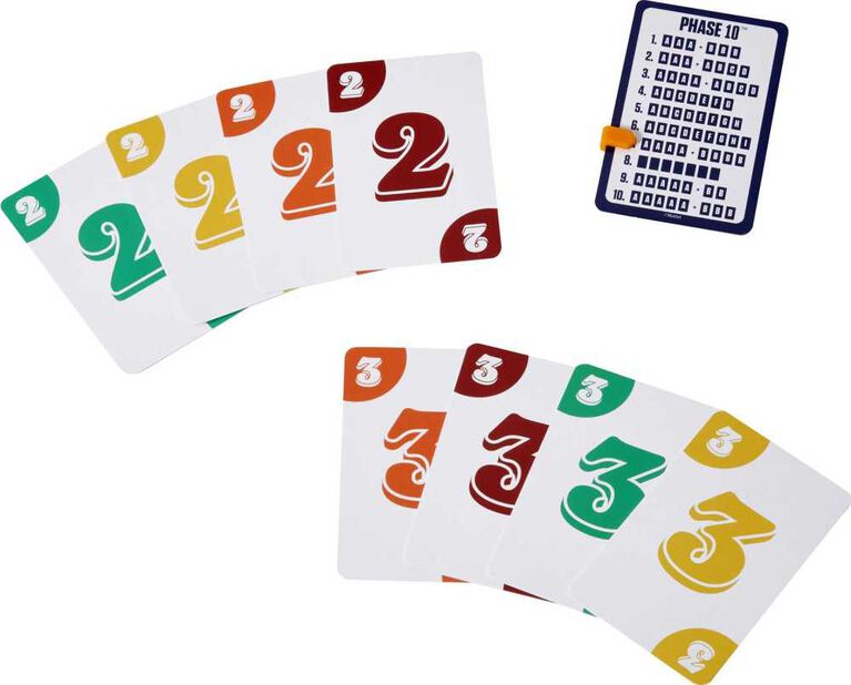 Phase 10 Édition 40 eanniversaire, jeu de style rami, 7 ans et plus