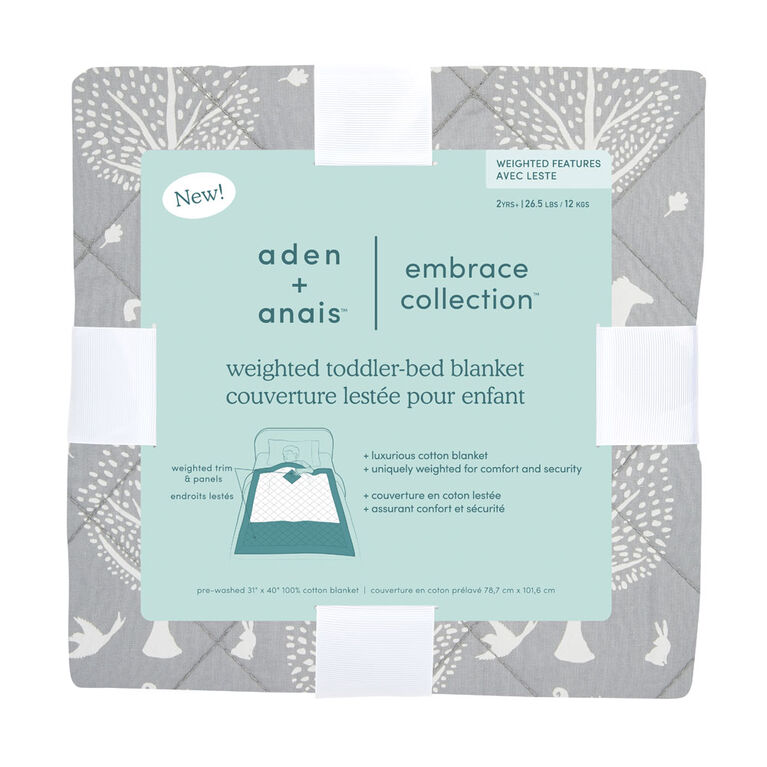 Aden + Anais Toddler-Bed Weighted Blanket - Dream Forest