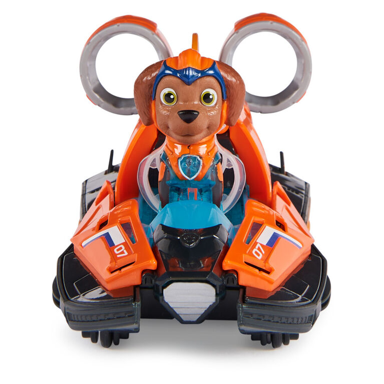 PAW Patrol : La Super Patrouille le film, Bateau à propulsion avec figurine articulée Zuma Super Patrouille, sons et lumières