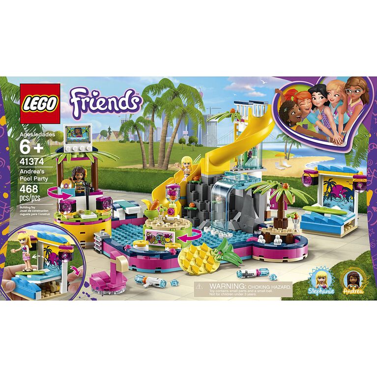 Lego Friends Andrea S Pool Party 41374 Toys R Us Canada