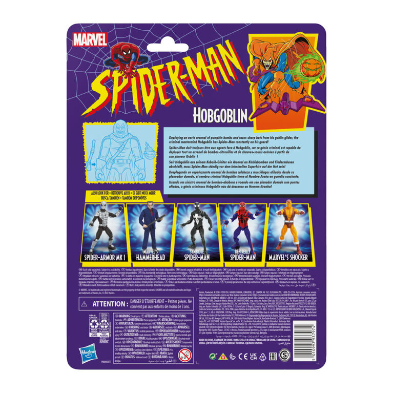 Marvel Legends Series Spider-Man, figurine Hobgoblin de 15 cm