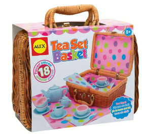 ALEX - Pretend Tea Set Basket - English Edition
