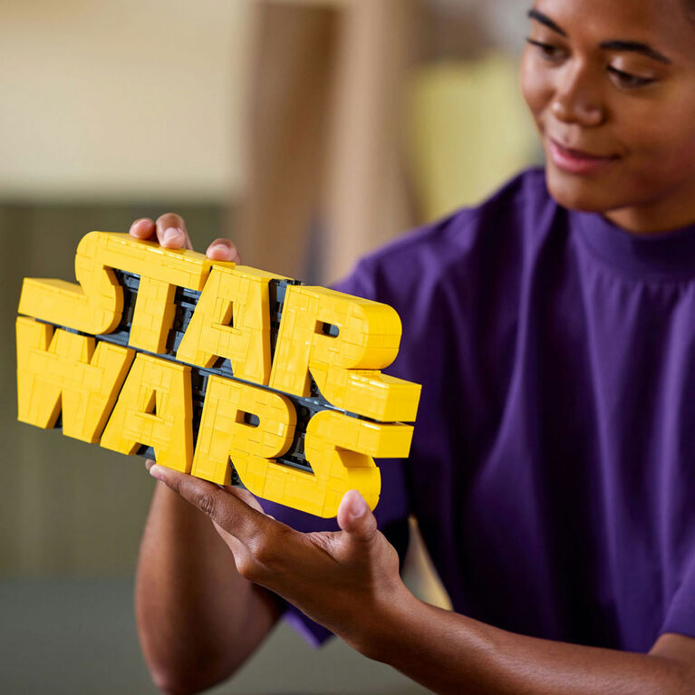 LEGO Star Wars Le logo Star Wars en briques, Logo, Ensemble de modèle à construire pour adultes, Décoration 75407