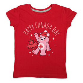Canada Day Bear Short Sleeve Tee - Rouge - 5T