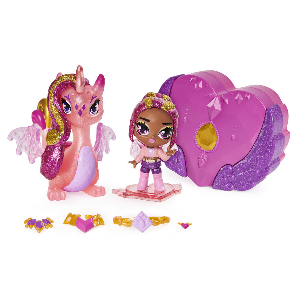 Hatchimals Pixies Riders Crystal Charlotte Pixie and Draggle Glider Hatchimal Set with Mystery Feature