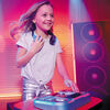 My Real Jam DJ Table, Toy DJ Mixing Table with Headphone Jack and Case - Headphones not included