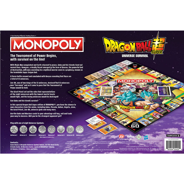 Hasbro Monopoly Dragon Ball Z