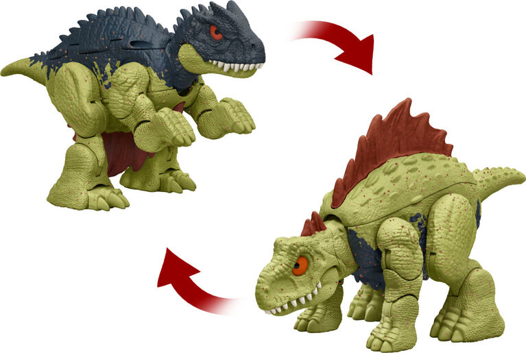 Jurassic World Dimetrodon to Allosaurus Dinosaur Transforming Toy, Double Danger