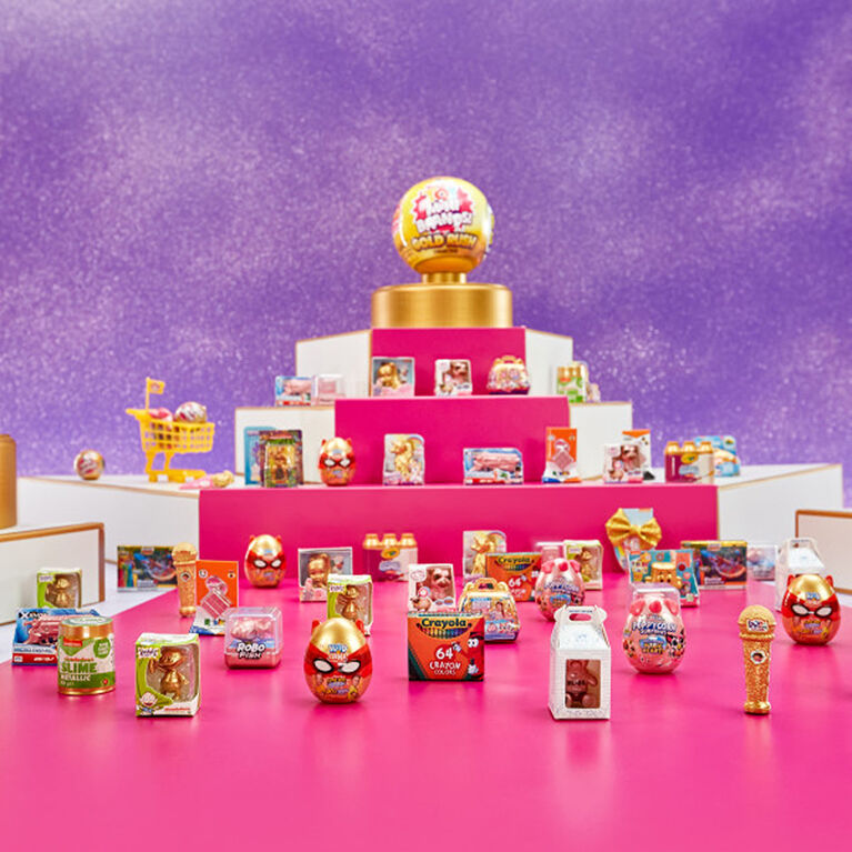 Véritables Mini Brands de jouets Gold Rush en édition limitée à collectionner 5 Surprise par ZURU