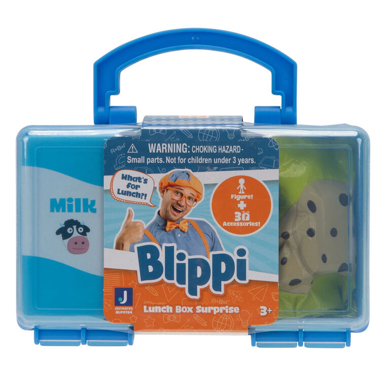 Blippi - Bo&icirc;te &agrave; lunch avec figurines myst&egrave;res de luxe de 7,6 cm - th&egrave;me de fermier